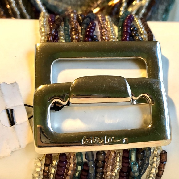 Cookie Lee beaded necklace and matching bracelet - Picture 7 of 9